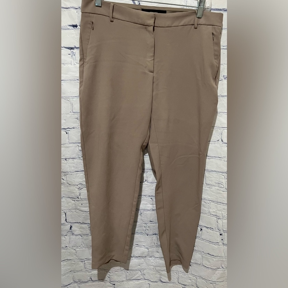 Vero Moda Tan Khaki Zipper Pocket Women’s Trousers Size Large